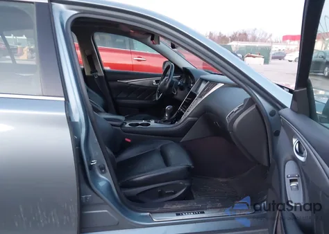 2014 Infiniti Q50 Hybrid Sport z USA, uszkodzony, nr VIN JN1AV7AR8EM702906